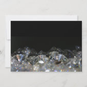 Elegant Zwart Boho Floral Gown Vrijgezellenfeest Kaart (Achterkant)