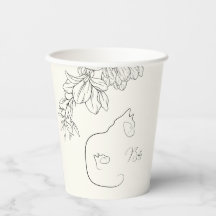 Elegant Zwart & Cream Cat Lover Baby shower
