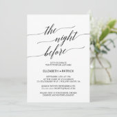 Elegant zwart de avond voor repetitie diner kaart (Staand voorkant)