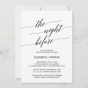 Elegant zwart de avond voor repetitie diner kaart