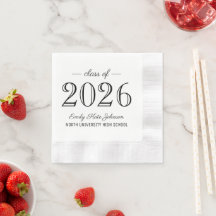 Elegant zwart eindexamenfeest klas van 2026