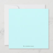 Elegant zwart en Blauwgroen Blue Stripe Baby showe Kaart (Achterkant)