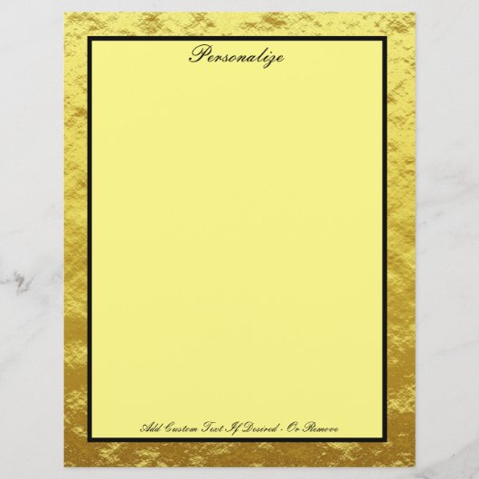 Elegant zwart en Gold Professional personaliseren (Voorkant)