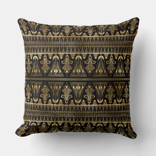 Elegant Zwart en Goud 1920s Art Deco Vintage Kussen