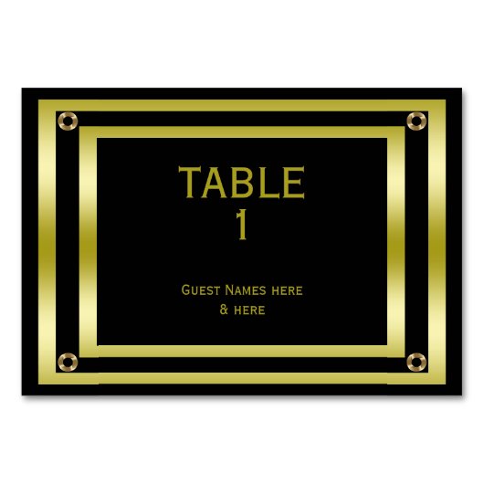 Elegant zwart en goud Afstuderen Kaart (Voorkant)