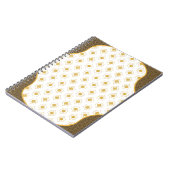 Elegant zwart en goud Arabesk Notitieboek (Linkerzijde)