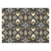 Elegant zwart en goud Art Deco sterpatroon Tafelkleed (Voorkant (Horizontaal))