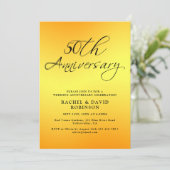 Elegant zwart en goud bruiloft Jubileum foto Kaart (Staand voorkant)