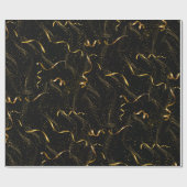 Elegant zwart en goud cadeaupapier (Vlak)