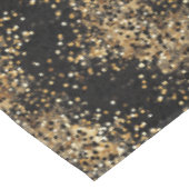 Elegant zwart en goud Confetti Glitter Party Tafelkleed (Gekanteld)