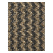 Elegant zwart en goud Confetti Glitter Party Tafelkleed (Voorkant)