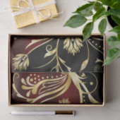 Elegant, zwart en goud, damesje tissuepapier (Geschenk)