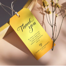 Elegant Zwart en Goud Dank u gunst