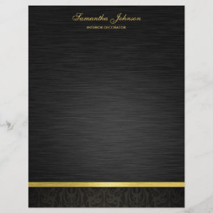 Elegant zwart en goud flyer