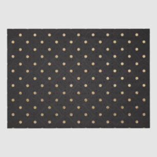 Elegant zwart en goud folie polka stippen patroon tissuepapier