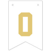 Elegant zwart en goud Gefeliciteerd Afstuderen Vlaggetjes (Tweede vlag)