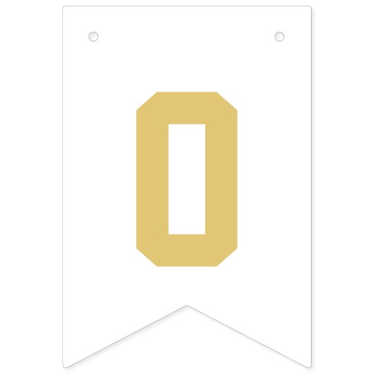 Elegant zwart en goud Gefeliciteerd Afstuderen Vlaggetjes (Tweede vlag)