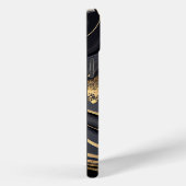 Elegant zwart en goud gemarmerd Case-Mate iPhone case (Achterkant / Rechts)
