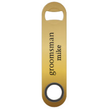 Elegant Zwart en Goud Gepersonaliseerde Groomsmen