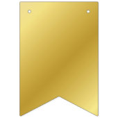 Elegant zwart en goud gestippelde foto verjaardags vlaggetjes (Eerste vlag)