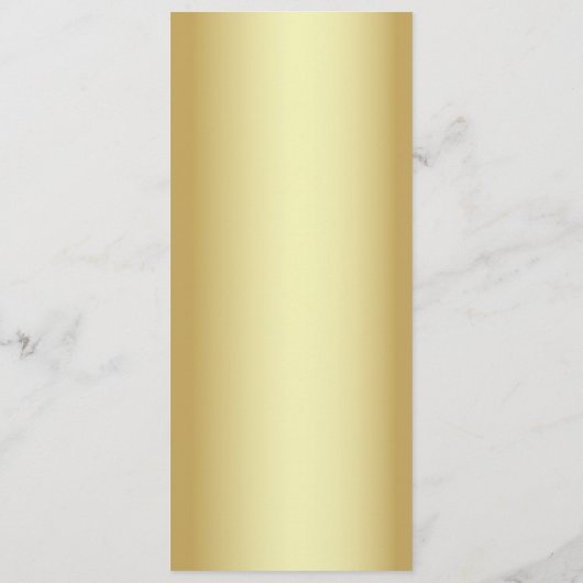 Elegant Zwart en Goud Glitter Bruiloft Menu (Achterkant)