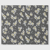 Elegant zwart en goud Hollie Cadeaupapier (Vlak)