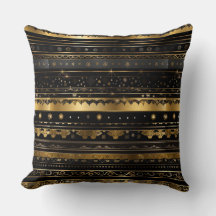 Elegant zwart en goud horizontaal gestreept