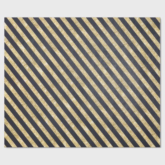 Elegant zwart en goud inpakpapier (Vlak)