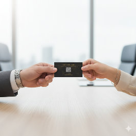 Elegant zwart en goud Luxe Professional Visitekaartje