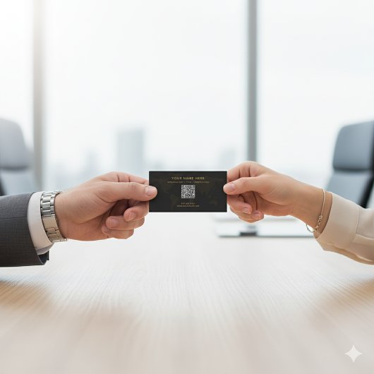 Elegant zwart en goud Luxe Professional Visitekaartje