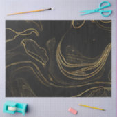 Elegant zwart en goud marmer tissuepapier (Craft)