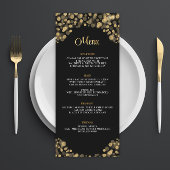 Elegant Zwart en Goud Menu