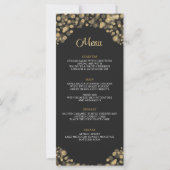 Elegant Zwart en Goud Menu (Voorkant)