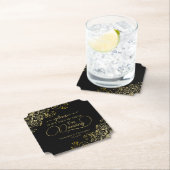 Elegant zwart en goud neem mijn Drink bruiloft nie Kartonnen Onderzetters (Insitu)