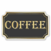 Elegant  zwart en goud pantry label (Voorkant)