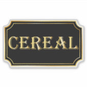 Elegant  zwart en goud pantry label (Voorkant)