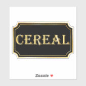 Elegant  zwart en goud pantry label (Vel)
