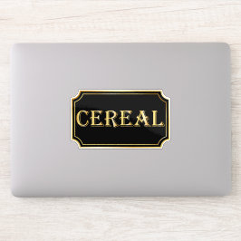 Elegant zwart en goud pantry label