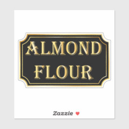Elegant zwart en goud pantry label