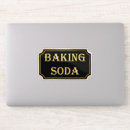 Elegant zwart en goud pantry label