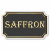 Elegant  zwart en goud pantry label (Voorkant)