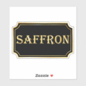 Elegant  zwart en goud pantry label (Vel)