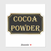 Elegant zwart en goud pantry label (Vel)