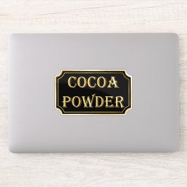 Elegant zwart en goud pantry label