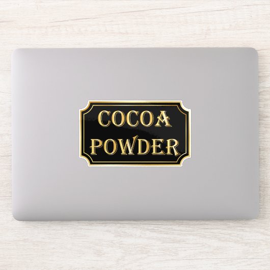 Elegant zwart en goud pantry label (Computer)