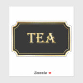 Elegant  zwart en goud pantry label (Vel)