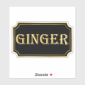 Elegant zwart en goud pantry label (Vel)