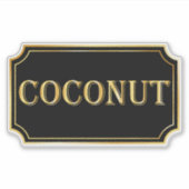 Elegant zwart en goud pantry label (Voorkant)