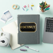 Elegant zwart en goud pantry label (iPad Cover)