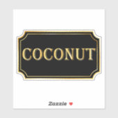 Elegant zwart en goud pantry label (Vel)